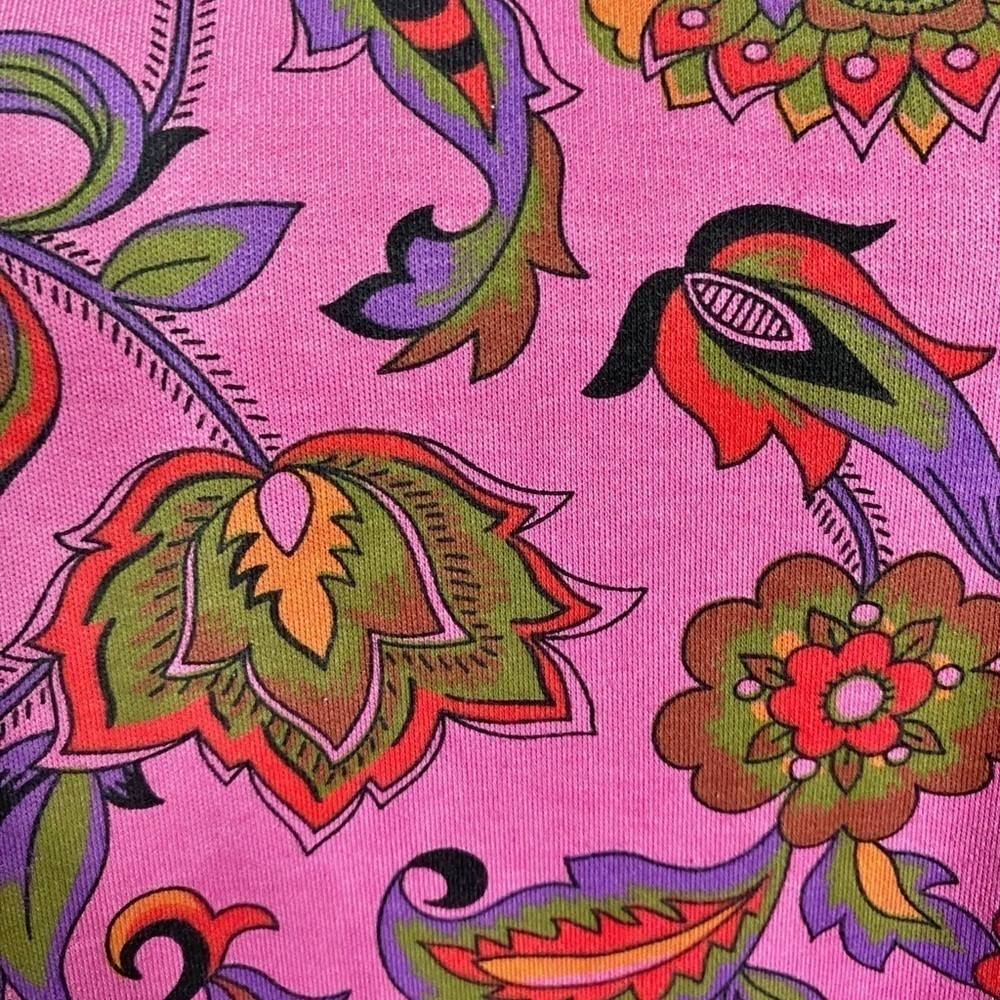 Unbranded Pink Paisley Short Sleeve Top - Picture 5 of 9